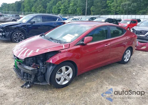 2013 Hyundai Elantra Gls z USA, uszkodzony, nr VIN 5NPDH4AEXDH319085